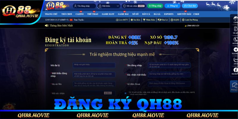 đăng ký qh88